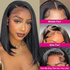 Women's short straight wig 12 inches-YE47DG