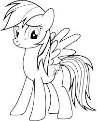 Rainbow Dash Coloring Pages Free My Little Pony Coloring Horse Coloring Pages Cartoon Coloring Pages