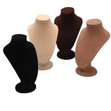 Check spelling or type a new query. 4 Small Jewelry Mannequin Busts Necklace Pendant Chain Holders With Stand Zen Merchandiser