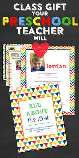 Preschool Teacher Appreciation Gift All About My Teacher Etsy Kindergarten Teacher Christmas Gifts Teacher Books Classroom Gifts