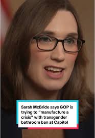 Rep.-elect Sarah McBride (D-DE) says House Republicans are trying to  "manufacture a crisis" with the new restrictions