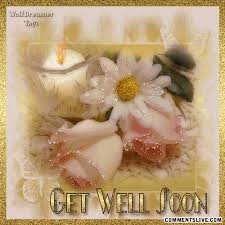 Feel better soon flowers gif. Commentslive Com Get Well Get Well Candle Flower Image