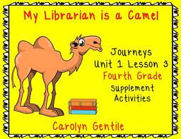 My librarian is a camel. My Librarian Is A Camel Journeys Unit 1 Lesson 3 Fourth Grade Sup Act