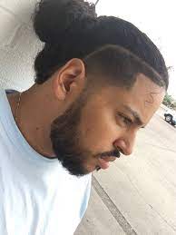 The Man Bun With A Lineup Cool Hairstyles For Men Mens Hairstyles Mens Hairstyles Fade