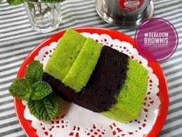 Resep 395 Brownies Pandan Kukus Ala Amanda Oleh Je Debloom Resep Resep Makanan Ide Makanan