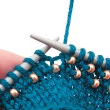 Knitting with beads is a great way of adding a bit of sparkle to a knitting project. Article Knitting With Beads Club Bead Plus