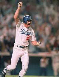 Kirk Gibson After His Game Winning Home Run In The Opening Game Of The 1988 World Series Kirk Gibson Dodgers Dodgers Baseball