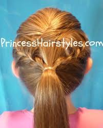 Stylish and easy juda hairstyle, bridal bun hair style. Gymnastics Hair French Braid Ponytail Hairstyles For Girls Princess Hairstyles