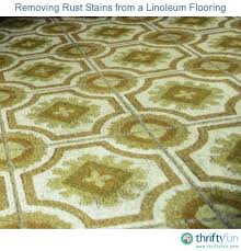 Removing Rust Stains From A Linoleum Flooring Remove Rust Stains How To Remove Rust Linoleum Flooring