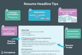 How To Write A Resume Headline With Examples