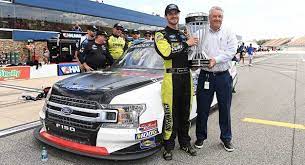 Thorsport racing driver grant enfinger finished fourth in the standings, the other driver to advance to the in september 2019, camping world announced a rebranding of gander outdoors stores as part of a shift in. Grant Enfinger Ices Gander Trucks Regular Season Title Nascar Com