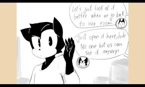 Bendy And Boris The Quest For The Ink Machine Felix Felix Put That Ear Down U Do Not Need To Hurt The Baby Bendy And The Baby Boris Bendy And The Ink Machine Ink Lucky Cat