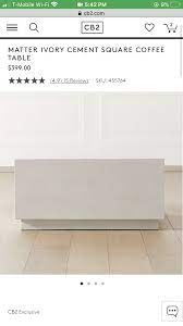 Coffee Table Coffee Table Square Cement Table Coffee Table