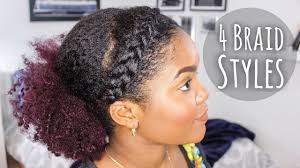 There are many ways to this is a versatile hairstyle that suits anyone, most popular in blacks girls as their natural hair texture. Natural Hair Style Minute 4 Easy Braid Styles Youtube