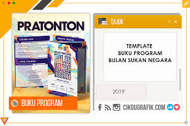 Membudayakan sukan dalam kalangan masyarakat. Template Buku Program Bulan Sukan Negara 2019 Koleksi Grafik Untuk Guru