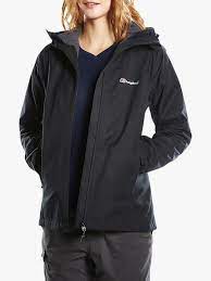 Berghaus Fellmaster Gemini 3 1in 1 Women S Waterproof Jacket Jet Black Waterproof Jacket Women Waterproof Jacket Jackets