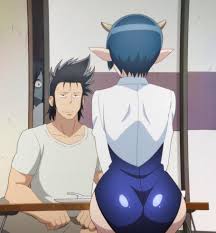 Rule 34 Dev - 1boy 1girls ass black_hair blue_hair clothing demon  demon_girl demon_horns female hips horns large_ass  level_1_demon_lord_and_one_room_hero male medium_hair monster_girl  pointy_ears screenshot tagme zenia_( ...