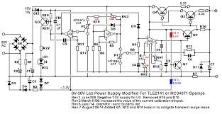 Changing it for a lm317 may change it to a variable power supply. 0 30 Vdc Stabilized Power Supply 0 002 3 A Page 2 Power Electronics Electronics Lab Com Community