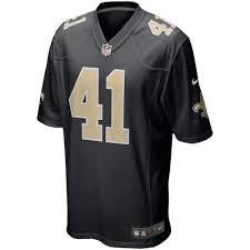 new orleans saints alvin kamara black event game jersey