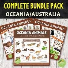 Montessori Oceania Animals Complete Bundle Pack In 2020 Montessori Toddler Activities Afterschool Activities Preschool Learning Activities