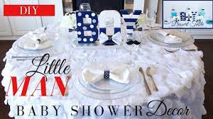 Little Man Baby Shower Decoration Ideas Diy Boy Baby Shower Centerpiece Youtube