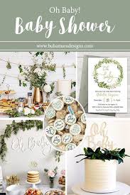 Greenery Baby Shower Ideas In 2020 Green Baby Shower Baby Shower Invites For Girl Neutral Baby Shower