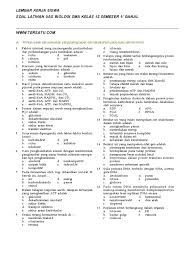 Penyatuan 2 gamet yang berbeda jenis namun memiliki bentuk dan ukuran. Soal Uas Biologi Kelas 12 Sma Semester 1 Mariyadi Com