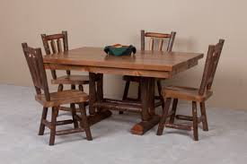 60 inch trestle dining table. Sawtooth Hickory Trestle Dining Table Viking Log Furniture