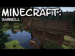 Desktop 1.4.0.1now used to craft more furniture. Minecraft Sawmill Minecraft Build Inspiration I Built A Large Sawmill The Logs Are Floated