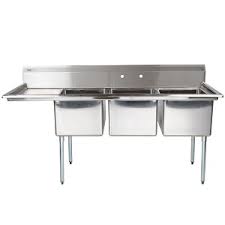 3 bay sink 3 compartment sink with