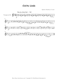 Young trumpeters can get a taste of that excitement by studying a variety of easy trumpet solos. Cielito Lindo Sheet Music For Trumpet 8notes Com