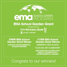 Ema Starts School Garden Grant Awards Green Living Guy Elementary Math University High School School Garden