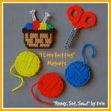 Our range of products include circular knitting machine magnet set. Plastic Canvas I Love Knitting Magnets Set Of 5 Etsy Plastic Canvas Ornaments Plastic Canvas Crafts Plastic Canvas Patterns