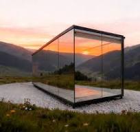 China Prefab Glass House - Modern Solar Powered Design