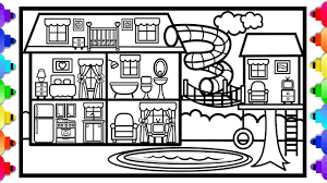 Zacchaeus is one of his most famous story of all that teaches a moral or spiritual lesson. How To Draw A Big House With A Fun Slide And A Tree House House Colo House Colouring Pictures Coloring Pictures Printable Coloring Book