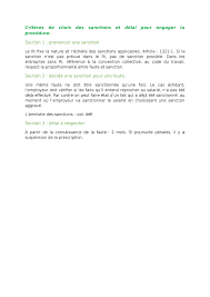 Check spelling or type a new query. Criteres De Choix Des Sanctions Et Delai Pour Engager La Procedure Studocu