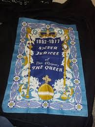 Irish Linen Tea Towel Commemorative Of 1952 To 1977 Silver Jubilee Of Her Majesty The Queen 25 00 Via Etsy Linen Tea Towel Irish Linen Tea Towels