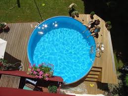 Stahlwandpool Rund Stahlwand Rundbecken Pooldoktor At In 2020 Poolumrandung Holz Stahlwandpool Rund Pool Umrandung