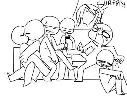 Draw Your Squad Draw The Squad Drawing Base Drawing Challenge He knows many people who go there. draw the squad drawing base