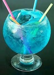 Gummi Shark Fish Bowl Drink Cranberry Juice Cocktail Girly Drinks Fun Drinks