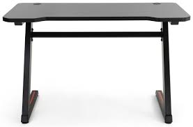 Computer table design black and white. Gaming Desk Computer Table Adjustable Floor Levelers