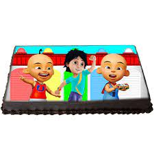 Chocolate moist cake, fondant cakes, upin & ipin cake. Send Shiva And Upin Ipin Cake Gifts To Chennai