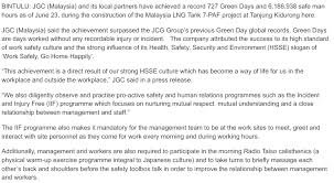 The redesigned 1malaysia negaraku icon has the malaysian flag, or jalur gemilang, wrapped around the number 1 figure, whereas in the old one, it was prime minister datuk seri najib razak delivers his speech during the launch of new 1malaysia negaraku logo at bangunan perdana putra in putrajaya. Company Sets New Safety Record With Lng Project Jgc Malaysia