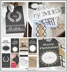 This tutorial is for a free christmas printable. Free Printable Holiday Tags Wrapping Paper And Sign