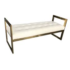 $10.00 coupon applied at checkout. China White Tufted Silver Footboard Contemporary Bedroom Bench China Bench Bed Bed Bench