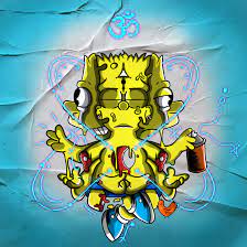 Desenho simpson / bart simpson desenho de mrslais gartic : Projeto Final O Bart Simpson Meditando Domestika
