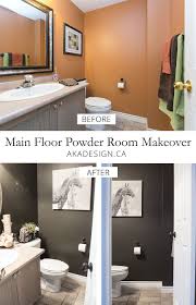 Main Floor Powder Room Makeover Part One Room Makeover Powder Room Bathroom Renos