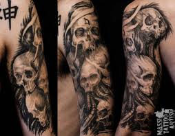 Sleeve Tattoo Designs For Guys Photo Sleeve Tattoo Designs For Men Ideas Tattoo Art Tattoos Image Photos Photo Skull Sleeve Tattoos Skull Sleeve Skull Tattoos
