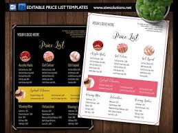 Create Service Price List In Ms Word Template Youtube