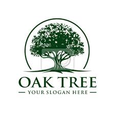 Holistic oak tree vintage emblem logo set. Oak Tree Logo Wandposter Poster Grafik Wurzel Eiche Myloview De